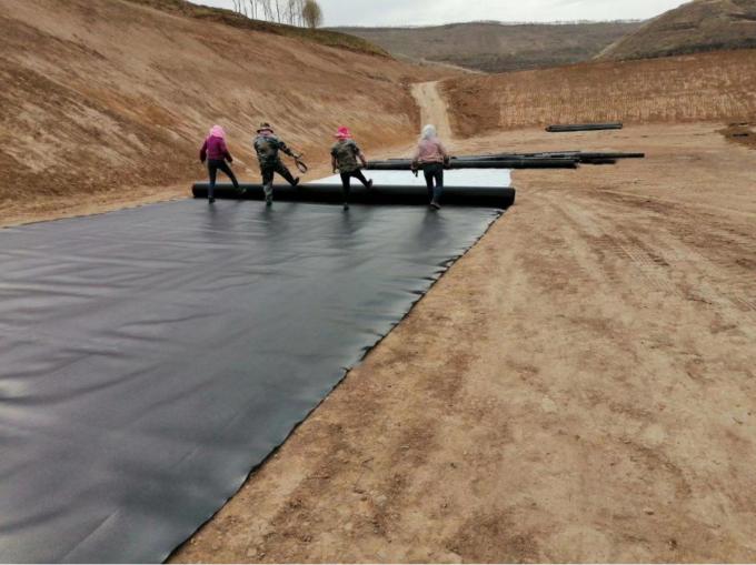 Длина По требованию клиента Геомембрана из HDPE водонепроницаемая для рыбоводческих ферм 9