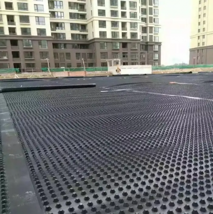 Прямоугольная водонепроницаемая HDPE дренажная доска для зеленой крыши 5