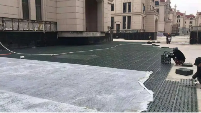Прямоугольная водонепроницаемая HDPE дренажная доска для зеленой крыши 6