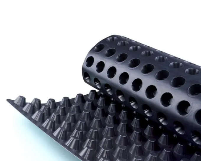 Прямоугольная водонепроницаемая HDPE дренажная доска для зеленой крыши 2