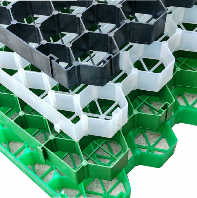 HDPE травяная решетка Пластиковая дорожка для автомобилей Укладка дорожного полотна Укрепление посадки травы Укладка дорожного полотна 5